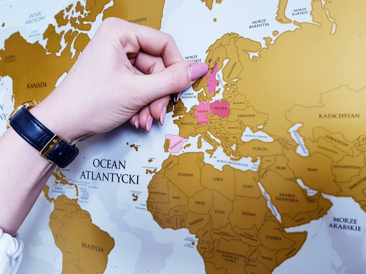 Mapa Zdrapka Świata PREMIUM GOLD Mapa Zdrapka Świata PREMIUM GOLD
