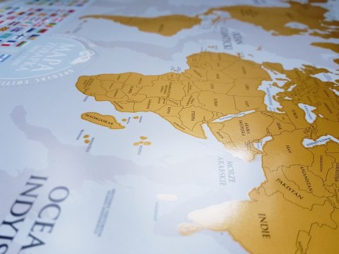 Mapa Zdrapka Świata PREMIUM GOLD Mapa Zdrapka Świata PREMIUM GOLD
