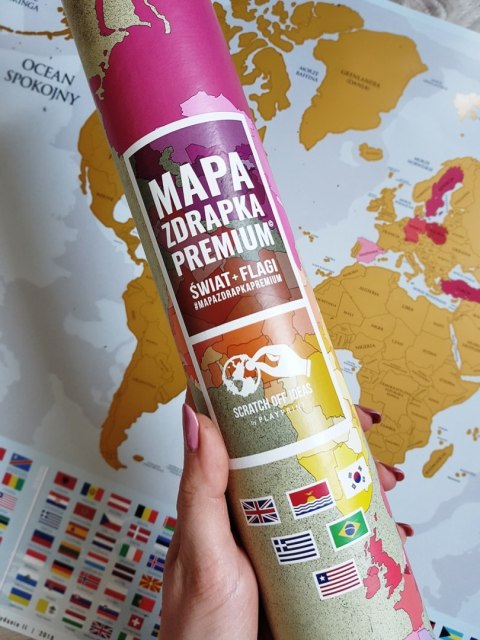 Mapa Zdrapka Świata PREMIUM GOLD Mapa Zdrapka Świata PREMIUM GOLD