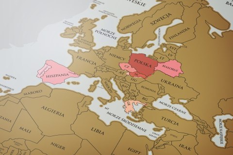 Mapa Zdrapka Świata PREMIUM GOLD Mapa Zdrapka Świata PREMIUM GOLD