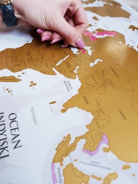 Mapa Zdrapka Świata PREMIUM GOLD Mapa Zdrapka Świata PREMIUM GOLD