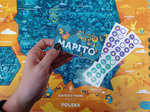 Mapa zdrapka Polska ilustrowana Mapa zdrapka Polska ilustrowana