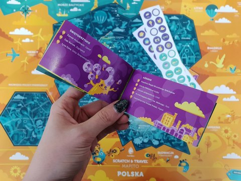 Mapa zdrapka Polska ilustrowana Mapa zdrapka Polska ilustrowana