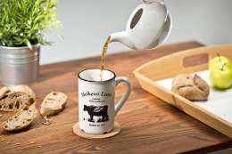 Porcelanowy kubek retro - milk cow