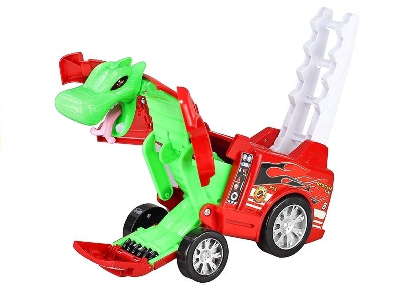 Auto Straż Transformacja Smok 2w1 Wóz Strażacki Auto Straż Transformacja Smok 2w1 Wóz Strażacki