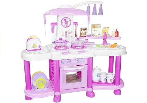 Duża Kuchnia Na Baterie + Artykuły Spożywcze Róż Duża Kuchnia Na Baterie + Artykuły Spożywcze Róż