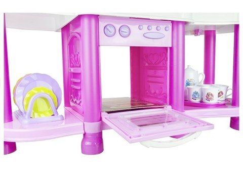 Duża Kuchnia Na Baterie + Artykuły Spożywcze Róż Duża Kuchnia Na Baterie + Artykuły Spożywcze Róż