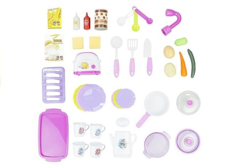 Duża Kuchnia Na Baterie + Artykuły Spożywcze Róż Duża Kuchnia Na Baterie + Artykuły Spożywcze Róż