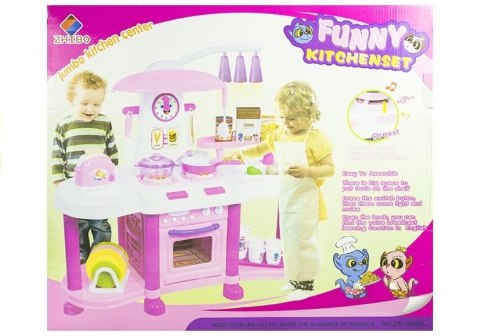 Duża Kuchnia Na Baterie + Artykuły Spożywcze Róż Duża Kuchnia Na Baterie + Artykuły Spożywcze Róż