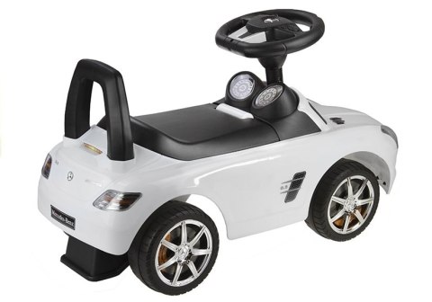 Jeździk Mercedes-Benz z Kierownicą Biały Jeździk Mercedes-Benz z Kierownicą Biały