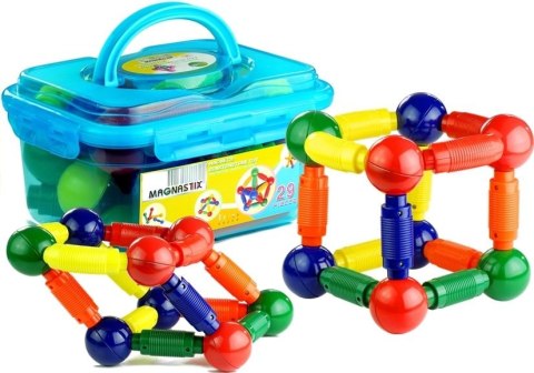 Magnastix Klocki Magnetyczne Dla Dzieci 29 Klocków Magnastix Klocki Magnetyczne Dla Dzieci 29 Klocków