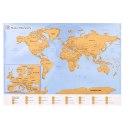Mapa Odkrywcy - Świat (PL) - ulepszona zdrapka