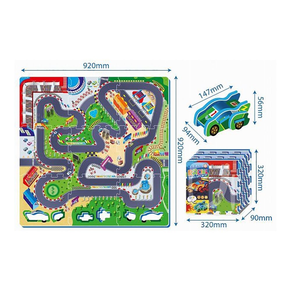 Mata z puzzli - Tor wyścigowy Mata z puzzli - Tor wyścigowy