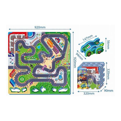 Mata z puzzli - Tor wyścigowy Mata z puzzli - Tor wyścigowy