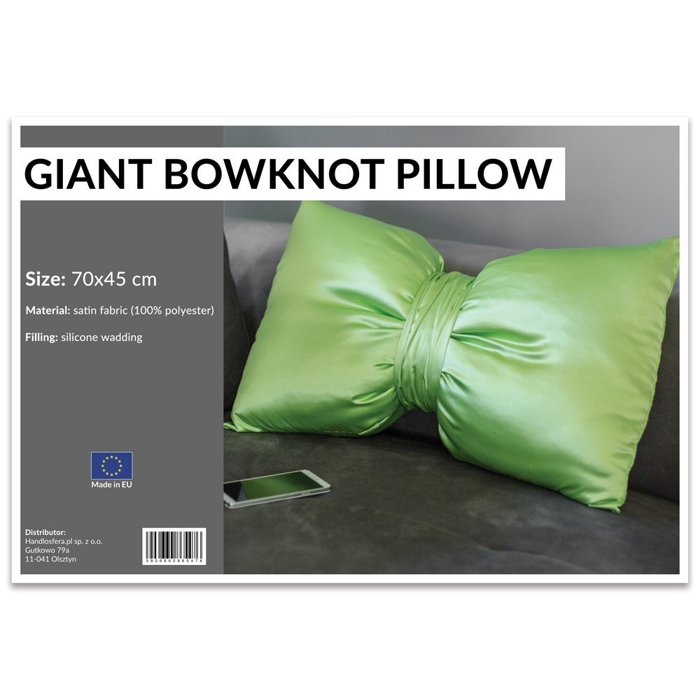 Poduszka Gigantyczna Kokarda - Pistacjowa Poduszka Gigantyczna Kokarda - Pistacjowa