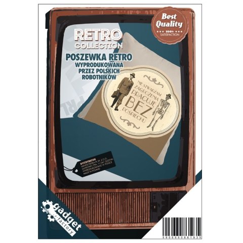 Poszewka Retro - Nie stwarzam zagrożenia - Szkielet Poszewka Retro - Nie stwarzam zagrożenia - Szkielet
