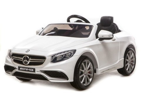 Auto na akumulator Mercedes S63 AMG Biały Auto na akumulator Mercedes S63 AMG Biały