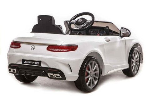 Auto na akumulator Mercedes S63 AMG Biały Auto na akumulator Mercedes S63 AMG Biały