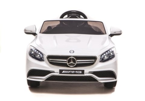 Auto na akumulator Mercedes S63 AMG Biały Auto na akumulator Mercedes S63 AMG Biały