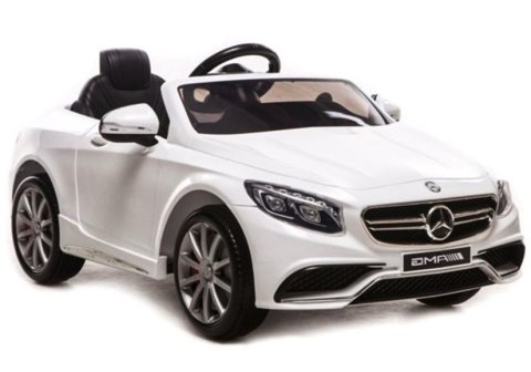 Auto na akumulator Mercedes S63 AMG Biały Auto na akumulator Mercedes S63 AMG Biały