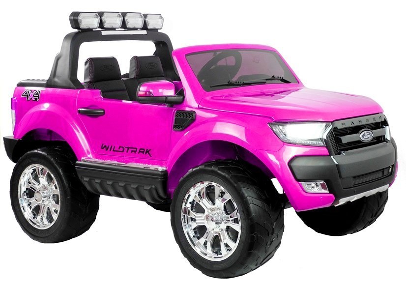 Auto Na Akumulator Ford Różowy 4x4 Koła EVA Radio Auto Na Akumulator Ford Różowy 4x4 Koła EVA Radio