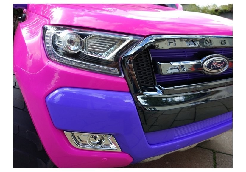 Auto Na Akumulator Ford Różowy 4x4 Koła EVA Radio Auto Na Akumulator Ford Różowy 4x4 Koła EVA Radio