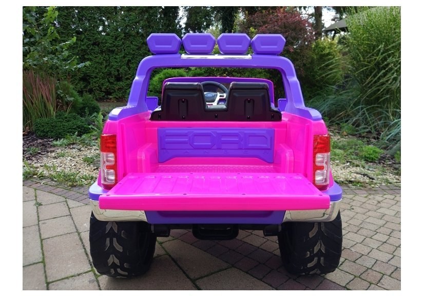 Auto Na Akumulator Ford Różowy 4x4 Koła EVA Radio Auto Na Akumulator Ford Różowy 4x4 Koła EVA Radio