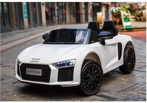 Auto na Akumulator Audi R8 Spyder Biały Auto na Akumulator Audi R8 Spyder Biały