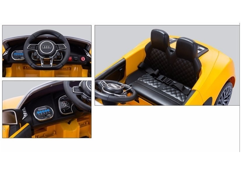 Auto na Akumulator Audi R8 Spyder Żółty Auto na Akumulator Audi R8 Spyder Żółty