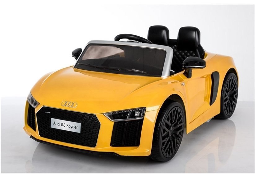 Auto na Akumulator Audi R8 Spyder Żółty Auto na Akumulator Audi R8 Spyder Żółty