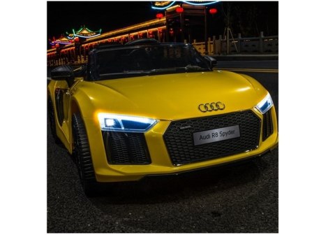 Auto na Akumulator Audi R8 Spyder Żółty Auto na Akumulator Audi R8 Spyder Żółty