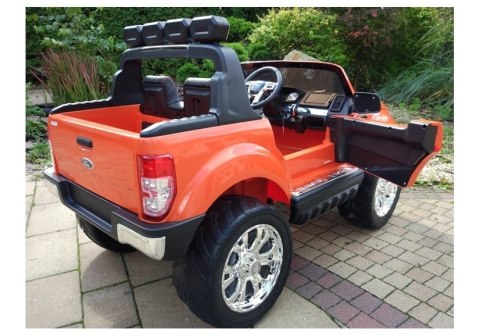 Auto na akumulator Ford Pomarańczowy 4x4 Auto na akumulator Ford Pomarańczowy 4x4