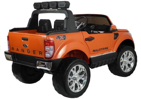 Auto na akumulator Ford Pomarańczowy lakier 4x4 Auto na akumulator Ford Pomarańczowy lakier 4x4