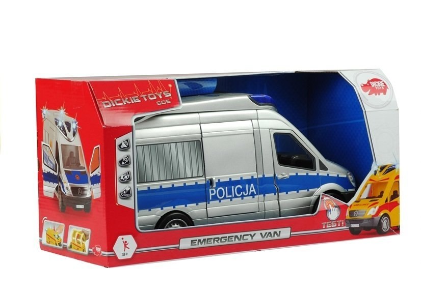 Auto z dźwiękiem Policja Radiowóz Dickie Toys Auto z dźwiękiem Policja Radiowóz Dickie Toys