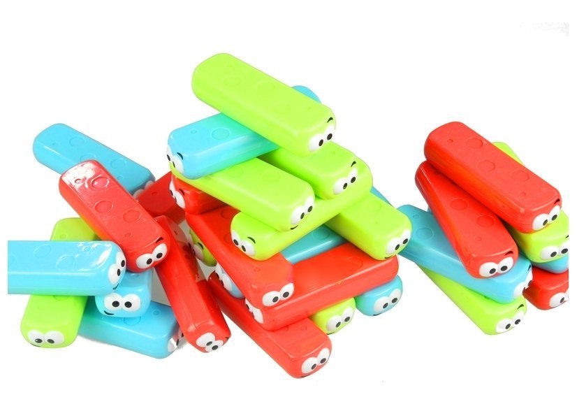Gra Zręcznościowa Wieża Jenga z Klockami Robakami Gra Zręcznościowa Wieża Jenga z Klockami Robakami