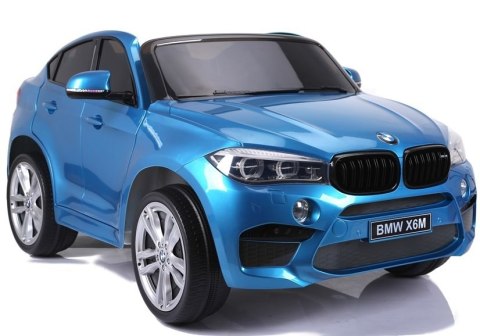 Auto Na Akumulator NOWE BMW X6M Niebieskie Lakierowane Auto Na Akumulator NOWE BMW X6M Niebieskie Lakierowane