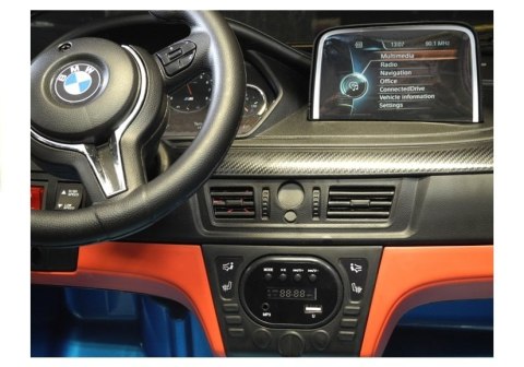 Auto Na Akumulator NOWE BMW X6M Niebieskie Lakierowane Auto Na Akumulator NOWE BMW X6M Niebieskie Lakierowane