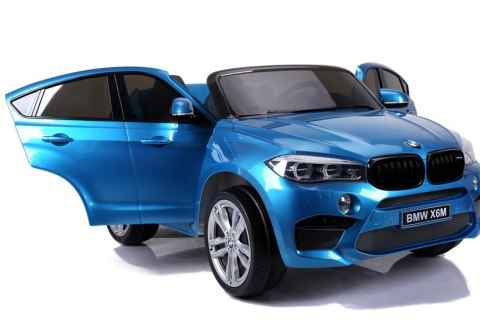 Auto Na Akumulator NOWE BMW X6M Niebieskie Lakierowane Auto Na Akumulator NOWE BMW X6M Niebieskie Lakierowane