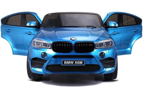 Auto Na Akumulator NOWE BMW X6M Niebieskie Lakierowane Auto Na Akumulator NOWE BMW X6M Niebieskie Lakierowane