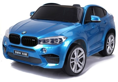Auto Na Akumulator NOWE BMW X6M Niebieskie Lakierowane Auto Na Akumulator NOWE BMW X6M Niebieskie Lakierowane