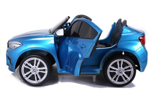 Auto Na Akumulator NOWE BMW X6M Niebieskie Lakierowane Auto Na Akumulator NOWE BMW X6M Niebieskie Lakierowane