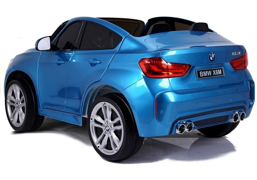 Auto Na Akumulator NOWE BMW X6M Niebieskie Lakierowane Auto Na Akumulator NOWE BMW X6M Niebieskie Lakierowane