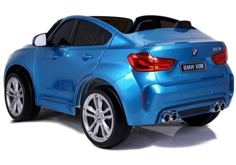 Auto Na Akumulator NOWE BMW X6M Niebieskie Lakierowane Auto Na Akumulator NOWE BMW X6M Niebieskie Lakierowane