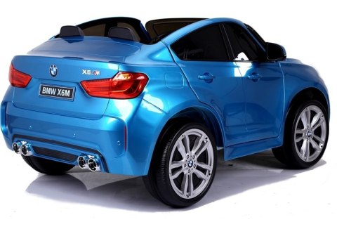 Auto Na Akumulator NOWE BMW X6M Niebieskie Lakierowane Auto Na Akumulator NOWE BMW X6M Niebieskie Lakierowane
