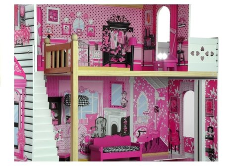 Drewniany Domek dla Lalek 121cm Willa Drewniany Domek dla Lalek 121cm Willa