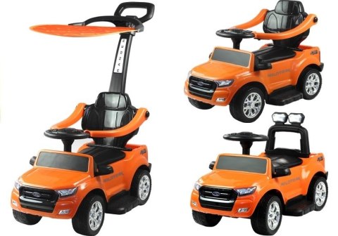 Jeździk Pchacz Ford Ranger z Daszkiem Pomarańczowy Jeździk Pchacz Ford Ranger z Daszkiem Pomarańczowy