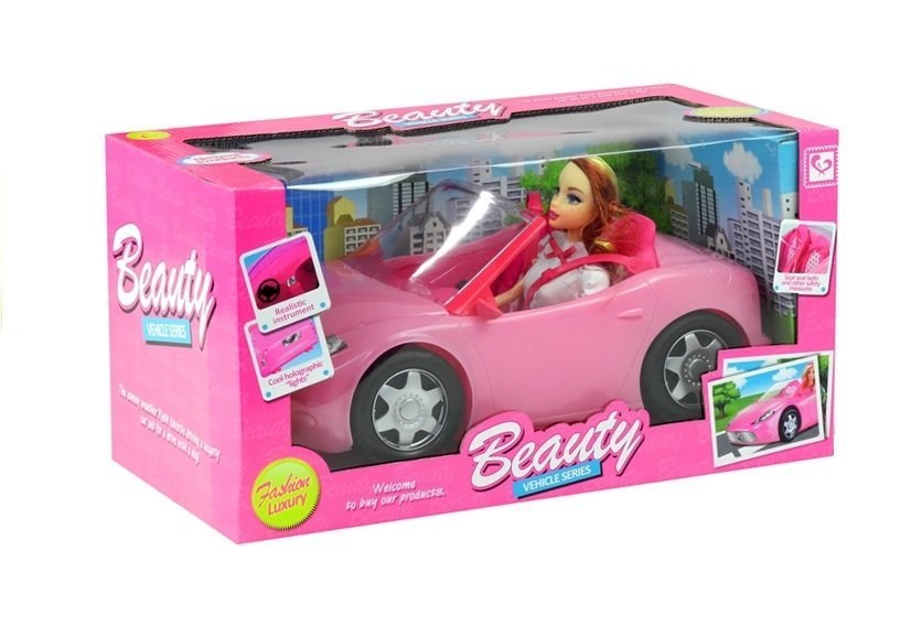 Lalka w Podróży Kabrioletem Auto dla Lalki Lalka w Podróży Kabrioletem Auto dla Lalki