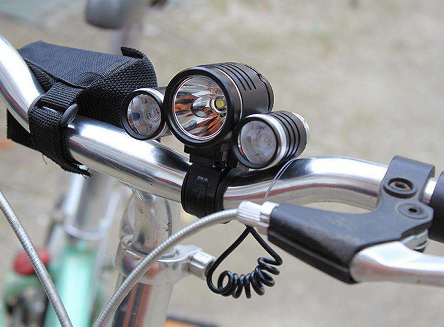 Latarka Czołowa na głowę, rowerowa CREE T6 +2 x XP-E Q5 AKU 2743 Latarka Czołowa na głowę, rowerowa CREE T6 +2 x XP-E Q5 AKU 2743
