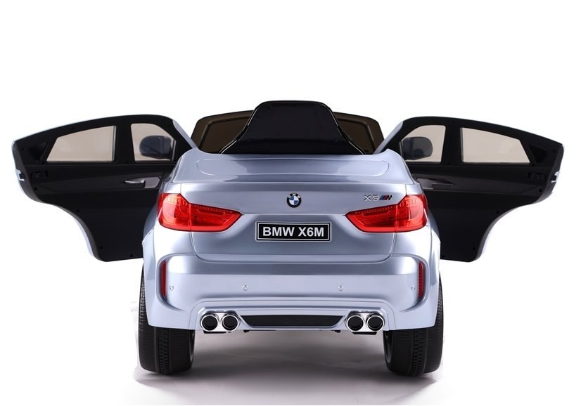Auto na Akumulator BMW X6 Srebrny Lakierowany Auto na Akumulator BMW X6 Srebrny Lakierowany