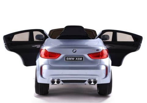Auto na Akumulator BMW X6 Srebrny Lakierowany Auto na Akumulator BMW X6 Srebrny Lakierowany